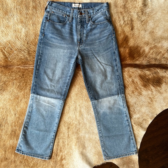 Denim - Madewell Two-Tone Retro Crop Bootcut